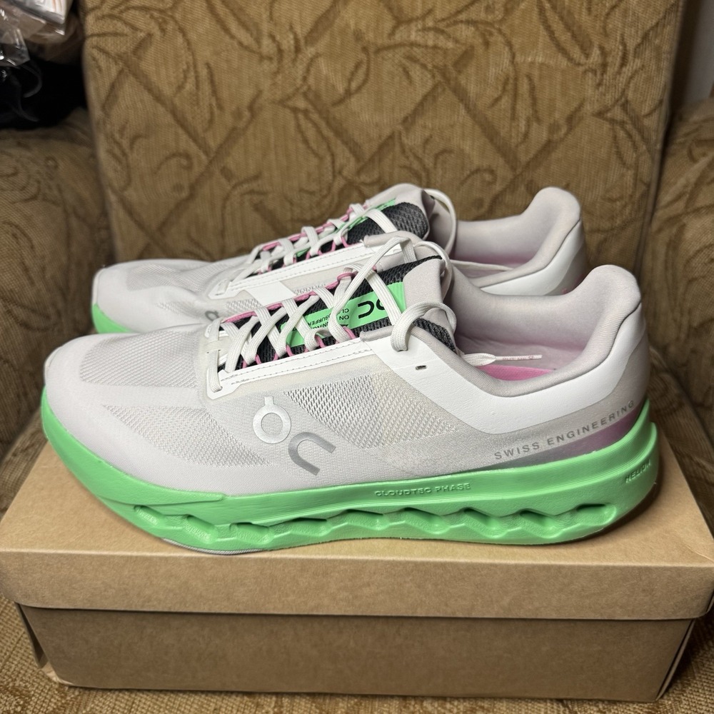 New On Mens Cloudsurfer Next Neutral‎ Running Shoes Wolf/Honeydew US 12 EU 47